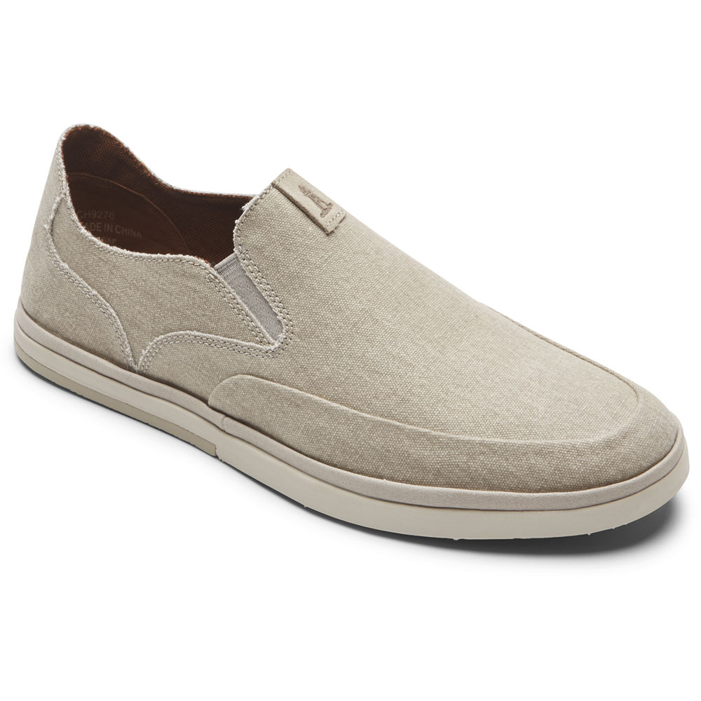 Sapato Vela Rockport Homem Bege - Austyn - 86405PDJC